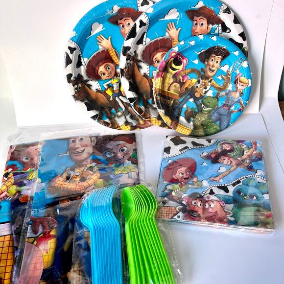 Toy Story Birthday Party Decorations Disposable tableware 72 pc - Picture 1 of 2